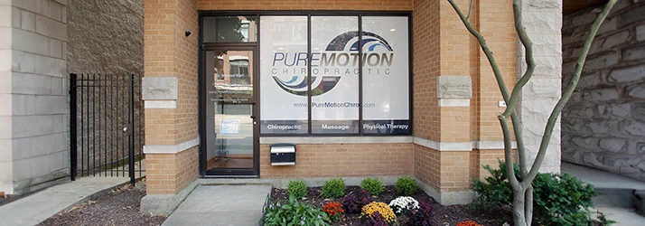 Chiropractic Roscoe Village Chicago IL Pure Motion Chiropractic Outside Office Contact Us